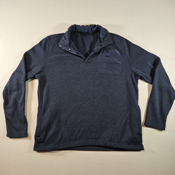 Iceburg Fleece Quarter Zip Men's Size Large Blue - Picture 2 of 7